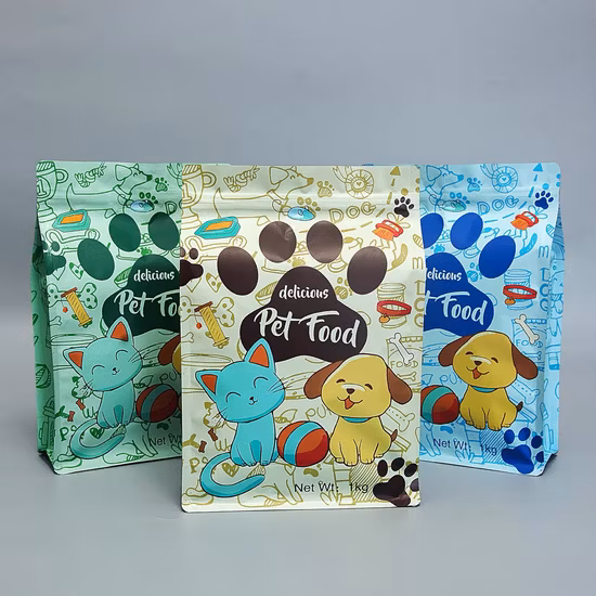 Feuchtigkeitsklare Zip-Lock-Mylar-Lebensmittelverpackungsbeutel aus Kunststoff für Hunde und Katzen
