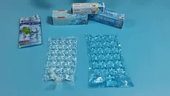 Einweg-Eisbeutel, lebensmittelechte, sichere Kunststoff-Eiswürfel-Verpackungsbeutel
